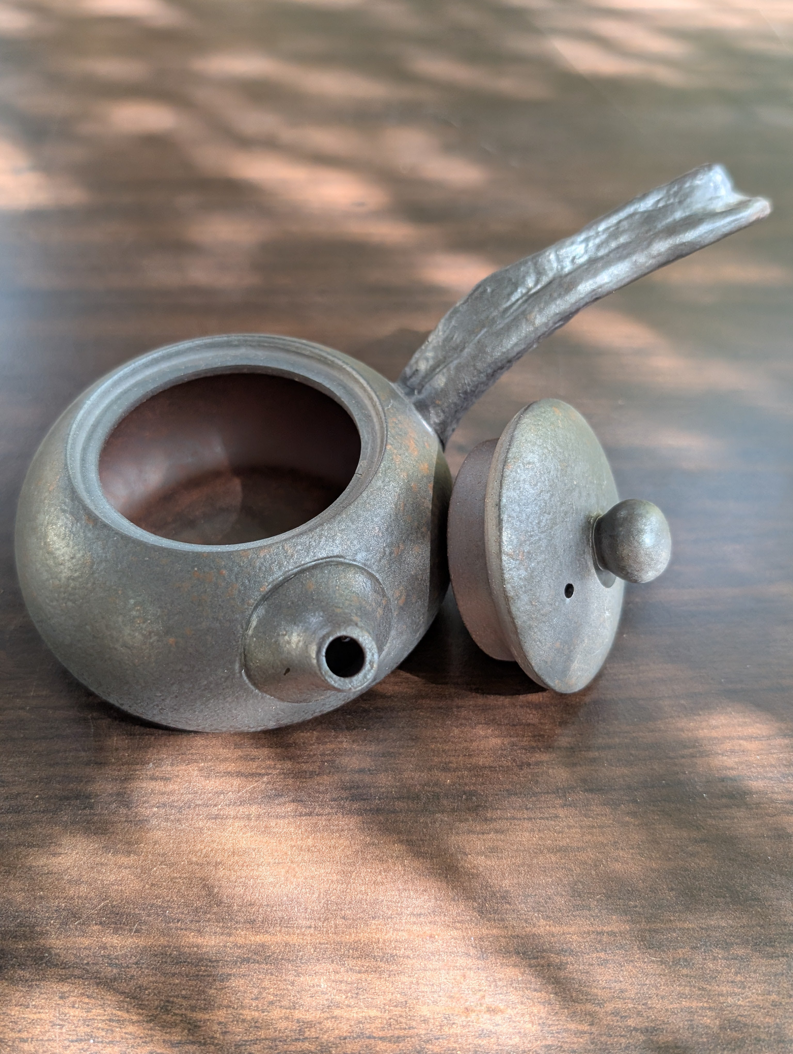 Japanese-inspired Rustic Potrery Gongfu Cha Set-matte Black Ceramic