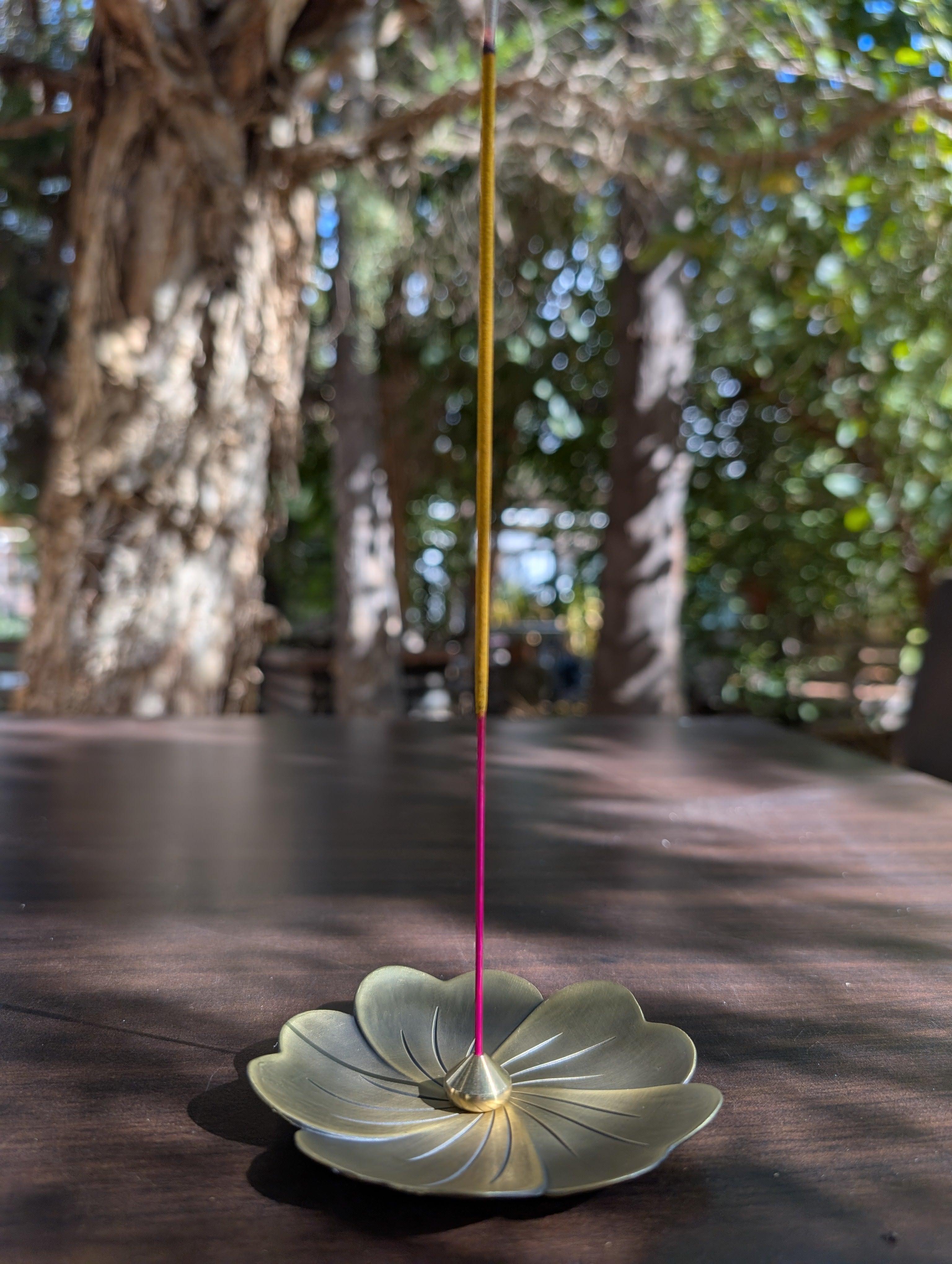 Lotus Incense Holder Brass Zen Burner for Meditation and Home Decor